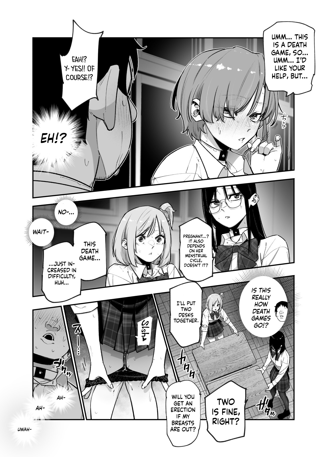 Hentai Manga Comic-We Have No Choice Because We're In A Death Game! EX 1st Period - Don't Act Disgusted, Got It!? Well, It's Not Like I'm Disgusted In The First Place-Read-19